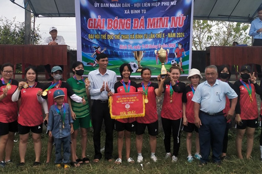 Bình Tú tổ chức giải bóng đá Mi ni nữ Đại hội TDTT lần thứ X, năm 2024