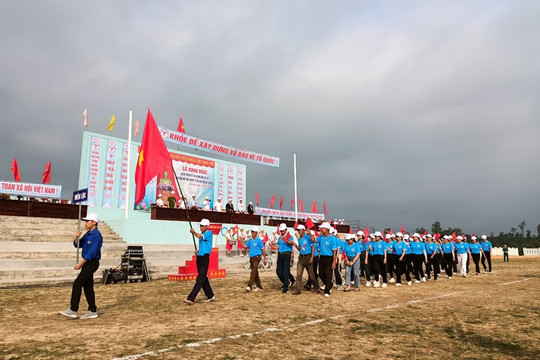 Xã Bình Lãnh khai mạc Đại hội điểm TD-TT cấp xã huyện Thăng Bình 2024