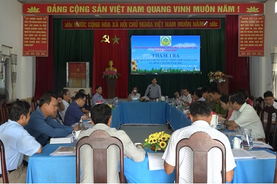 Thẩm tra kết quả xây dựng xã nông thôn mới nâng cao tại Bình Chánh và Bình Phú