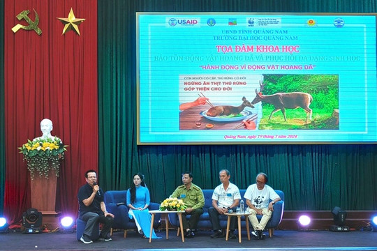 Tọa đàm khoa học “Bảo tồn động vật hoang dã và phục hồi đa dạng sinh học”