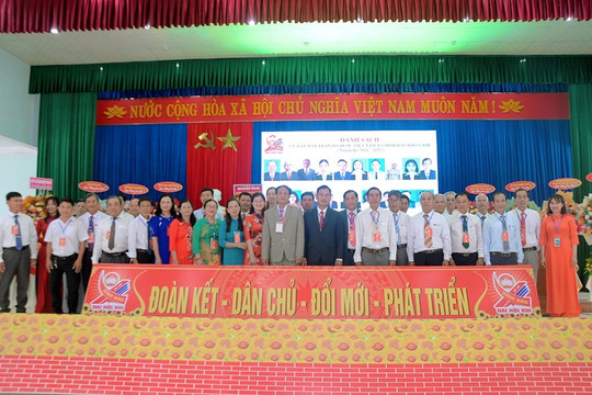 UBMTTQVN xã Bình Đào  tổ chức Đại hội đại biểu lần thứ XIII, nhiệm kỳ 2024-2029