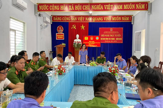 Viện kiểm sát nhân dân huyện Thăng Bình chủ trì Hội nghị giao ban công tác phối hợp liên ngành tố tụng Quý I năm 2024