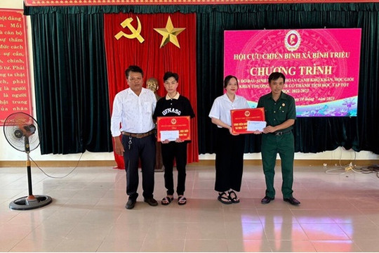 Hội CCB xã Bình Triều tổng kết phong trào thi đua “Cựu chiến binh gương mẫu”