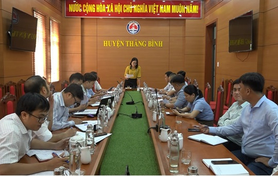 Thăng Bình họp giải quyết những vướng mắc trong công tác giải phóng mặt bằng đường Tiểu La