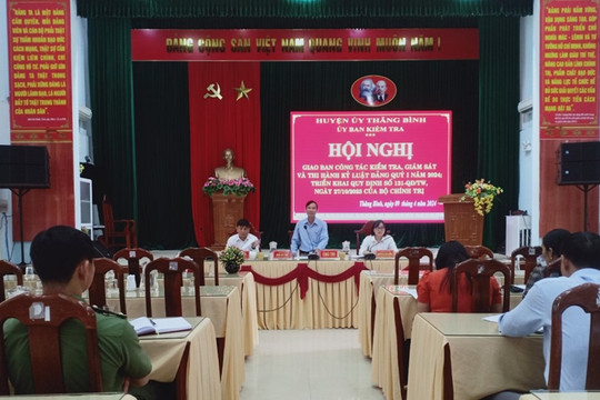 UBKTHU Thăng Bình: Giao ban công tác Quý I năm 2024