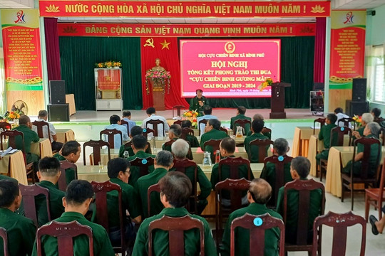 Hội Cựu chiến binh xã Bình Phú tổng kết phong trào thi đua "Cựu chiến binh gương mẫu" giai đoạn 2019 - 2024