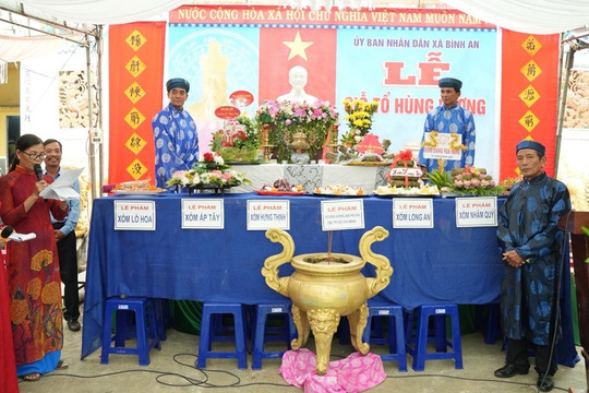 Nhân dân Làng Phú Hoà (xã Bình An) tổ chức Lễ Giỗ quốc Tổ  Hùng Vương năm 2024