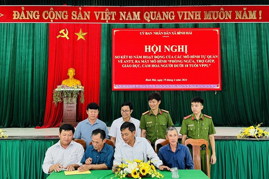 Bình Hải: Sơ kết 03 năm thực hiện các mô hình tự quản về An ninh trật tự