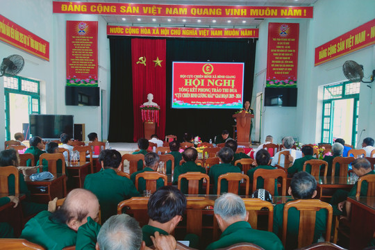 Hội Cựu chiến binh xã Bình Giang tổ chức Hội nghị tổng kết phong trào thi đua “Cựu chiến binh gương mẫu” giai đoạn 2019- 2024