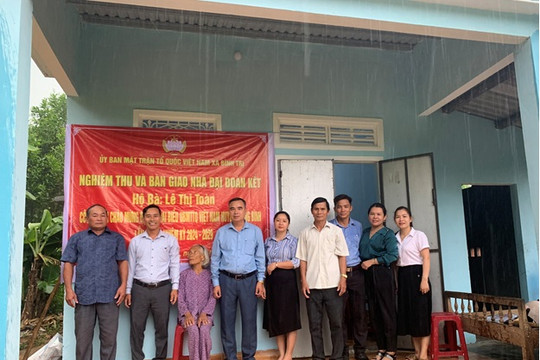 Xã Bình Trị  bàn giao nhà đại đoàn kết