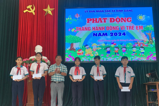 Bình Giang: Phát động tháng hành động vì trẻ em năm 2024