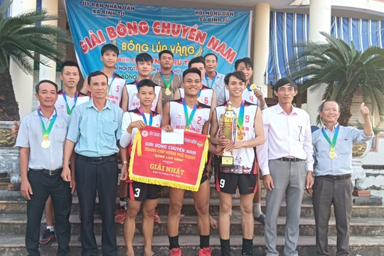 Xã Bình Tú tổ chức giải bóng chuyền nam năm 2024 và ra mắt Câu lạc bộ bóng chuyền cộng đồng xã Bình Tú