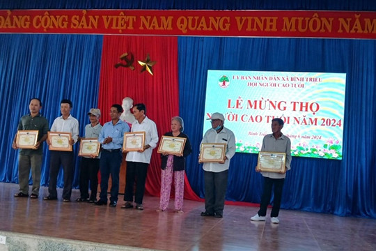 Bình Triều chúc thọ, mừng thọ người cao tuổi