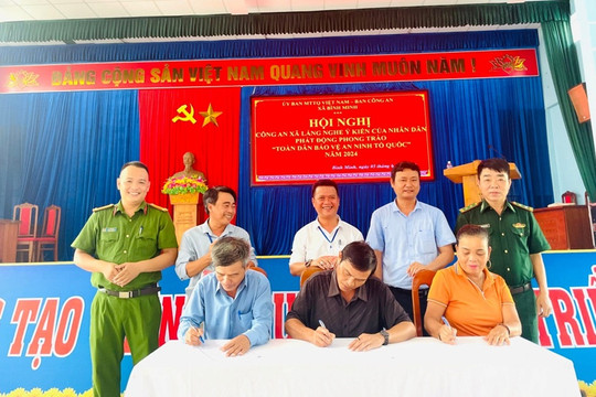 Bình Minh tổ chức Hội nghị công an lắng nghe ý kiến của Nhân dân