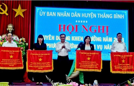 Thăng Bình khen thưởng nhiều tập thể, cá nhân trong phong trào thi đua yêu nước