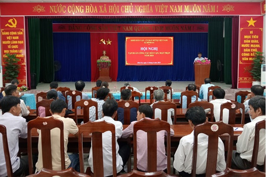 Bình Sa tập huấn công tác Dân vận, Mặt trận năm 2024