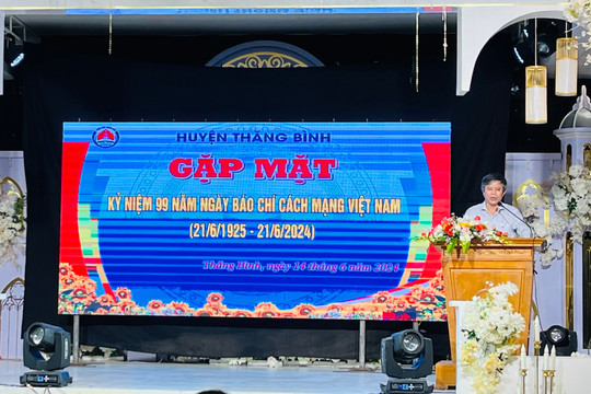 Huyện Thăng Bình gặp mặt các cơ quan báo chí nhân kỷ niệm 99 năm Ngày Báo chí cách mạng Việt Nam