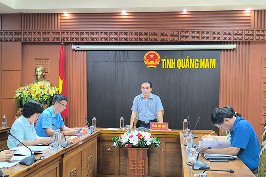 UBND tỉnh họp thảo luận dự thảo quy định một số nội dung về tổ chức Hội giảng Nhà giáo giáo dục nghề nghiệp