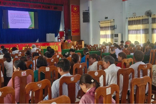 UBND thị trấn Hà Lam tổ chức Hội nghị tuyên truyền Luật bảo vệ môi trường