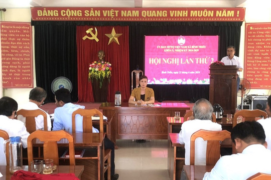 UBMTTQVN xã Bình Triều: Sơ kết việc thực hiện Quy chế phối hợp công tác