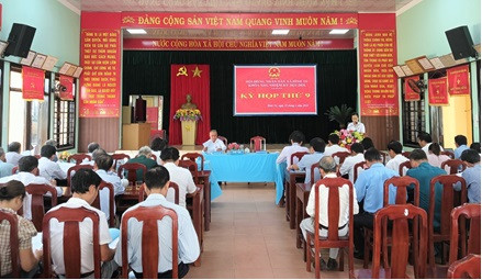 HĐND xã Bình Tú khóa XIII, nhiệm kỳ 2021 - 2026 khai mạc kỳ họp thứ 9