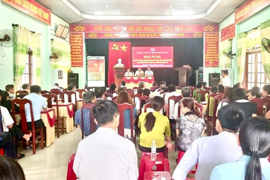 Đảng bộ xã Bình Định Bắc tổ chức Hội nghị sơ kết 6 tháng đầu năm, triển khai phương hướng, nhiệm vụ 6 tháng cuối năm năm 2024