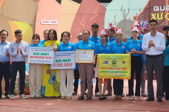 Chương trình Gameshow “Quê mình xứ Quảng”  được tổ chức tại xã Bình Minh, huyện Thăng Bình