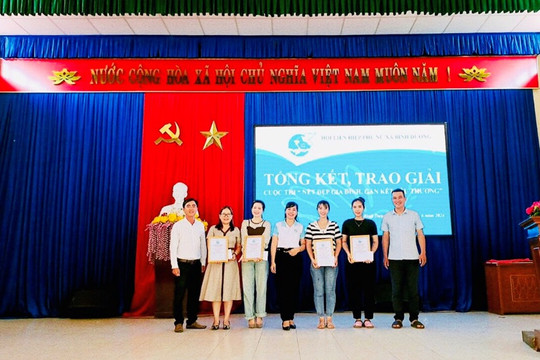 Hội LHPN xã Bình Dương tổ chức Cuộc thi video “Nét đẹp gắn kết gia đình yêu thương” năm 2024