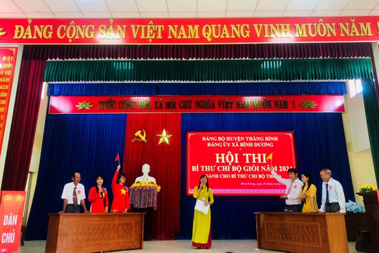 Đảng ủy xã Bình Dương tổ chức Hội thi Bí thư chi bộ giỏi năm 2024