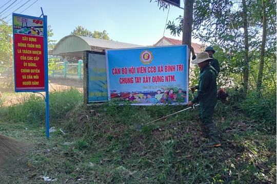 Hội CCB Bình Trị chung sức xây dựng nông thôn mới