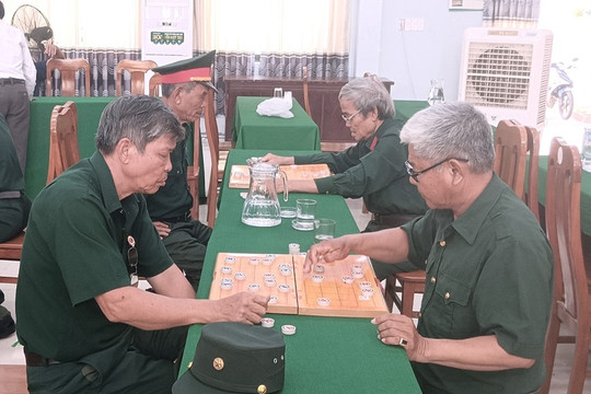 Hội Cựu chiến binh thị trấn Hà Lam tổ chức giải cờ tướng lần thứ II năm 2024