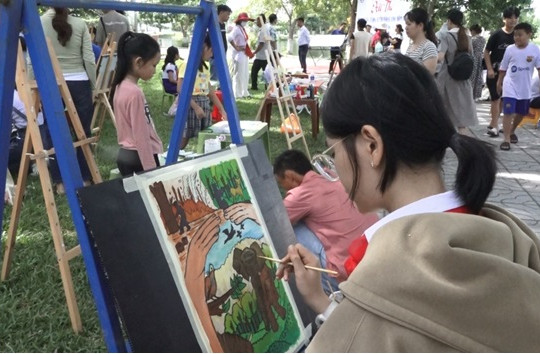 Thăng Bình tổ chức hội thi Mỹ thuật thiếu nhi năm 2024