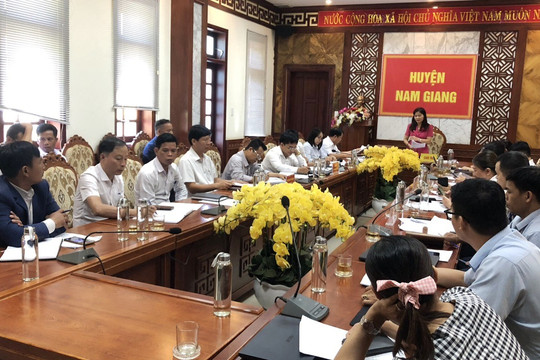 Kiểm tra cải cách hành chính và chuyển đổi số tại Nam Giang