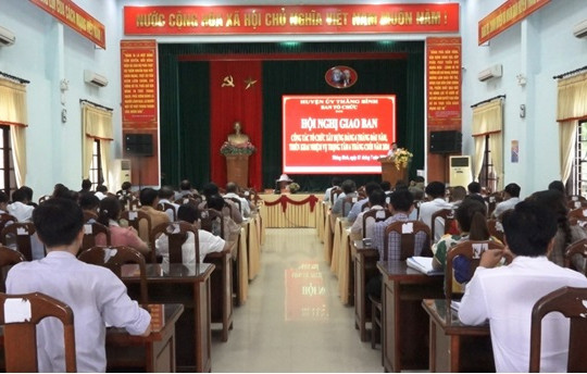 Thăng Bình giao ban công tác tổ chức xây dựng Đảng