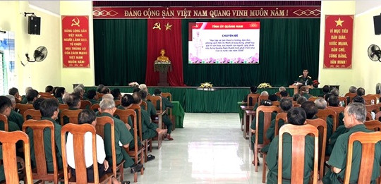 Hơn 100 hội viên Cựu chiến binh xã Bình Hải học tập chuyên đề năm 2024