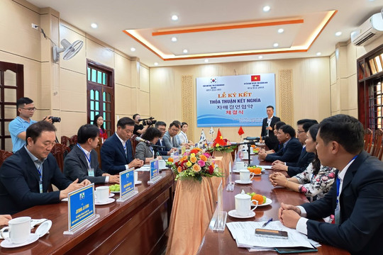 Thỏa thuận kết nghĩa giữa Nam Trà My và HamYang (Hàn Quốc)