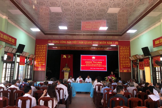 Đơn vị bầu cử số 07 thuộc tổ đại biểu số 03 Hội đồng Nhân dân huyện tiếp xúc cử tri sau kỳ họp thứ 18, HĐND huyện khóa XII