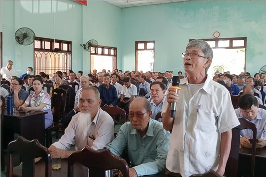 Đại biểu HĐND tỉnh, huyện tiếp xúc cử tri 11 xã của huyện Thăng Bình