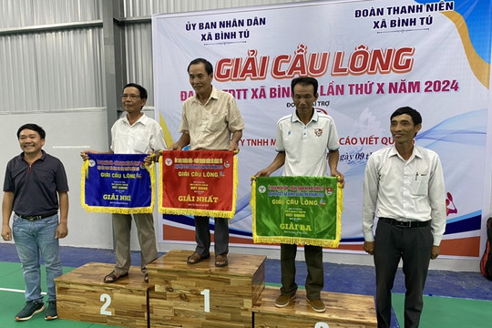 Bình Tú tổ chức giải cầu lông tranh Cúp Viết Quang năm 2024