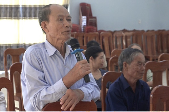 Tổ đại biểu HĐND huyện tiếp xúc cử tri thị trấn Hà Lam