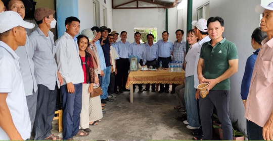 Hội Nông dân xã Tam Sơn (Núi Thành) tham quan, học tập mô hình phát triển kinh tế tại Thăng Bình