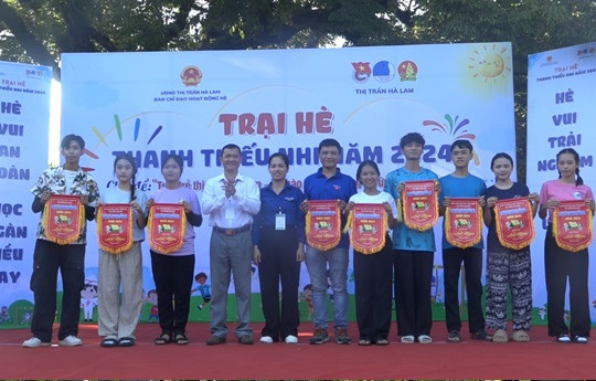 Hơn 400 thanh thiếu niên Hà Lam (Thăng Bình) tham gia hội trại