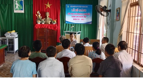 Thăng Bình bế giảng lớp dạy học chữ Braille khóa XVI năm 2024