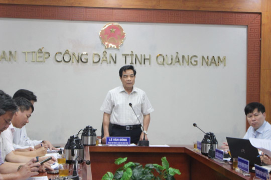 Chủ tịch UBND tỉnh Quảng Nam Lê Văn Dũng tiếp công dân định kỳ tháng 8