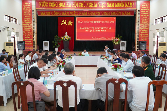 Bí thư Tỉnh ủy Quảng Nam Lương Nguyễn Minh Triết: Phú Ninh cần đặt quyết tâm chính trị cao trong xây dựng nông thôn mới