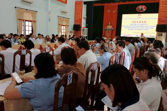 Thăng Bình tọa đàm phát huy vai trò Mặt trận tham gia xây dựng Nông thôn mới