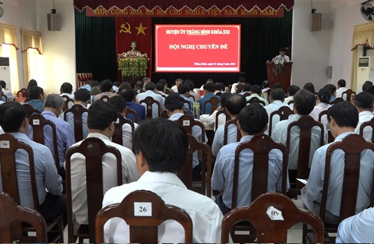 Thăng Bình sơ kết 3 năm thực hiện Nghị quyết số 02 về xây dựng kết cấu hạ tầng