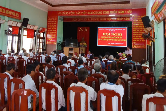 Đảng ủy, UBND, UBMTTQ Việt Nam xã Bình Tú tổ chức Hội nghị đối thoại giữa người đứng đầu Cấp ủy, Chính quyền với Nhân dân trên địa bàn xã