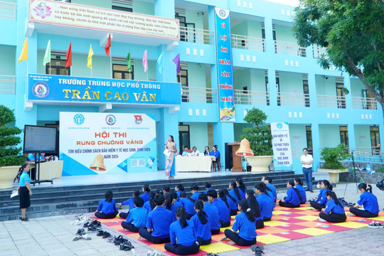 Hội thi “Rung chuông vàng” tìm hiểu chính sách Bảo hiểm y tế học sinh, sinh viên trong đoàn viên thanh niên, học sinh năm 2024