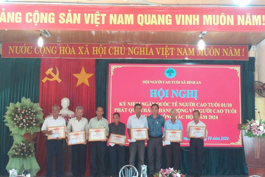 Hội Người Cao Tuổi xã Bình An tổ chức kỷ niệm Ngày Quốc tế Người Cao Tuổi và Tổng kết công tác hội năm 2024